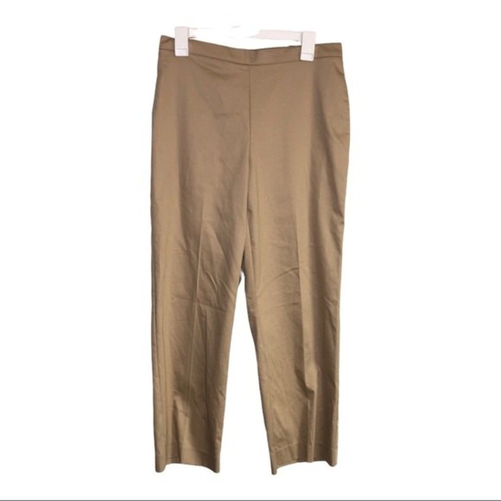 Alfred Dunner Tan Khaki Pull On Traditional Classic Fit Pants Size 10 NWT